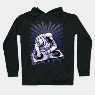 Astronaut Playing DJ Music Hoodie